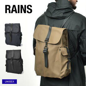 【店内全品P5倍★29日23:59迄】レインズ バックパック メンズ レディース リュックサックラージ RAINS RUCKSACK LARGE 13630 ユニセックス 13L カバン リュック ブランド ロゴ 通勤 通学 プレゼント 防水 雨 梅雨 おでかけ ブラック 黒