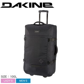 【店内全品P5倍★29日23:59迄】ダカイン 365 ROLLER 100L バッグ メンズ レディース ブラック 黒 DAKINE BD237129 100リットル スーツケース キャリーケース キャリーバッグ 修学旅行 海外旅行 出張 ホームステイ 大型 大容量 ロゴ 5泊 6泊 7泊