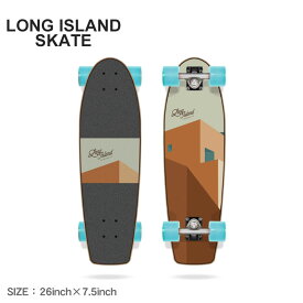 ロングアイランドスケート 26×7.5 クルーザー スケートボード メンズ レディース 黒 ベージュ ブラウン 茶 LONG ISLAND SKATE 26×7.5 CRUISER LICO0022A033 スケート スケートボード スケボー コンプリート デッキ 【ラッピング対象外】