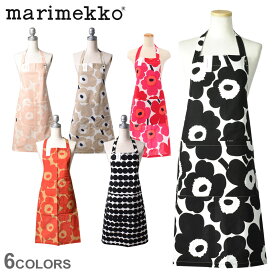 【メール便送料無料】 マリメッコ エプロン エプロン ブラック 黒 レッド 赤 MARIMEKKO APRON 64161 69907 70692 72563 ウニッコ キッチン 料理 花柄 北欧 柄 おしゃれ かわいい ポケット 雑貨 花柄 ドット 水玉 総柄 テキスタイル プレゼント 母の日 ギフト