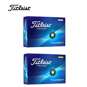 【TITLEIST】(タイトリスト) ゴルフボール 2024年モデル TOUR SOFT 1DZ (12球) ユニセックス
