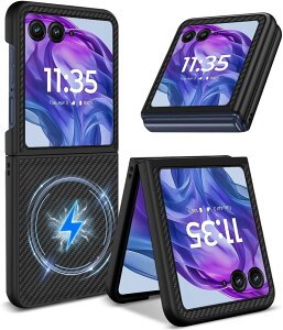�y100�~�N�[�|��12.25���zMotorola moto Razr 50 Ultra �P�[�X Razr50 / Razr50S / Razr60 / Razr50d M-51E �P�[�X �N���A MagSafe�Ή� ���g���[�� ���[�U�[50 �E���g�� �J�o�[ ���C�����X�[�d�Ή� �܂肽���݌^ PC ����