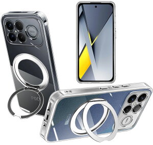 For Xiaomi Poco F7 �P�[�X F7 Ultra �P�[�X F8 pro �P�[�X F8 Ultra �P�[�X X7pro �P�[�X �p �P�[�X 360°��] �����O �J�o�[ �\�t�g�P�[�X TPU �N���A �y�� ���^ ������� ���킢�� �}�O�l�b�g���� ���� ����