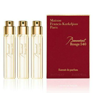 ���]�� �t�����V�X �N���W���� �o�J�� ���[�W�� 540 �G�N�X�g���h �p���t�@�� �g���x���X�v���[ ���t�B�� 3x11ml�yMaison Francis Kurkdjian Baccarat Rouge 540 Extrait de parfum Travel Spray Refill 3x11ml�z