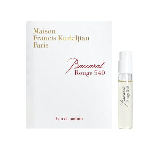 ���]�� �t�����V�X �N���W���� �o�J�� ���[�W�� 540 �I�[�h�p���t�@�� �������`���[�u�T���v�� 2ml�yMaison Francis Kurkdjian Baccarat Rouge 540 EDP Vial Sample 2ml New With Card�z