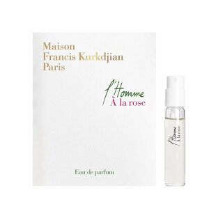 ] tVX NW  A  [Y I[hpt@ `[uTv 2mlyMaison Francis Kurkdjian L'Homme A La Rose EDP Vial Sample 2ml New With Cardz