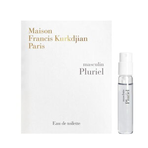 ] tVX NW }XL vG I[hg `[uTv 2mlyMaison Francis Kurkdjian Masculin Pluriel EDT Vial Sample 2ml New With Cardz