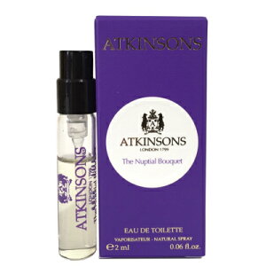 AgL\ U ivV u[P I[hg `[uTv 2mlyAtkinsons The Nuptial Bouquet EDT Vial Sample 2ml New In Boxz