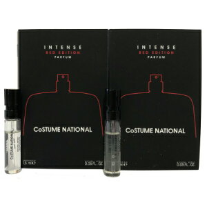 �R�X�`���[�� �i�V���i�� �Z���g �C���e���X �p���t�@�� ���b�h �G�f�B�V���� �������`���[�u�T���v�� 2�Z�b�g 2x1.5ml�yCostume National Scent Intense Parfum Red Edition Vial Sample 2x1.5ml New With Card�z