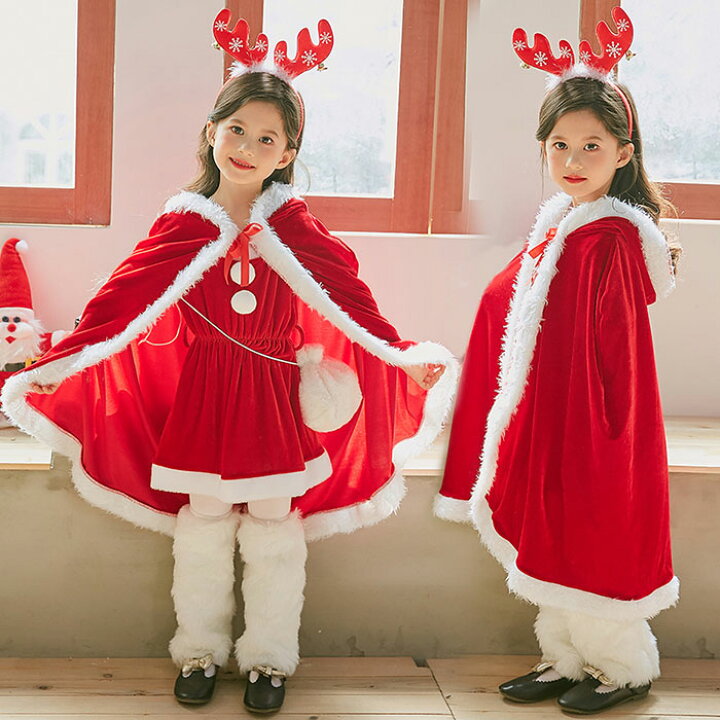 楽天市場】サンタ コスプレ マント ケープ 子供 キッズ 女の子 