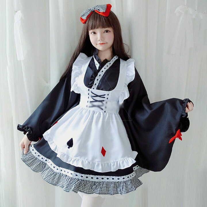 楽天市場 ワンピース メイド服 お姫様ドレス ゴスロリ ロリータ ワンピース 長袖 秋冬 レディース 女の子 中校生 高校生 コスプレ衣装 仮装 ハロウィン コスチューム 舞台 ステージ 衣装 イベント 服 ロリータファッション お嬢様 ゴシック ロリータ Zacca Clover