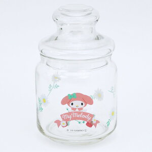 ガラスキャニスター キャンディポット ハローキティ ポチャッコ マイメロディ クロミ サンリオ ガラスポット 日本製 容器 蓋付きポット おやつ お菓子 おつまみ 調味料入れ キャラクター か