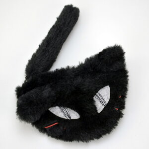 ツンちゃんファーポーチ ミニポーチ 猫フェイス ブラック グレー アクセサリー入れ ジュエリーポーチ 小物入れ スマートキー ピルケース 小銭入れ 財布 かわいい おしゃれ 猫柄 猫雑貨 猫グ