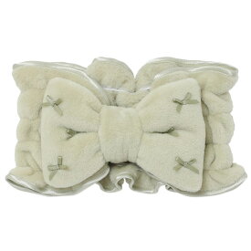 ナルエー ソフティースノーリボンリボンヘアバンド ホワイト ピンク グリーン ネイビーもこもこリボン ヘアバンド ヘアーバンド おしゃれ ターバン レディース 可愛い メイクグッズ コスメグッズ 旅行 洗顔 洗面 リボン naure Moon Tan ギフト包装無料