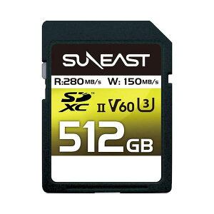 GNgjNX SUNEAST SDXC UHS-II J[h 512GB V60 SE-SDU2512GB2801[21]