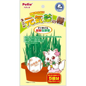 （まとめ）ペティオ ネコの元気草の種15g×5包入 （猫用） 【×5セット】[21]
