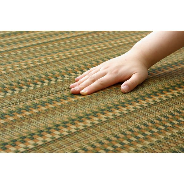 楽天市場】日本製 い草 ラグマット/絨毯 【グリーン 約191×191cm 裏