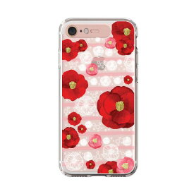 LIGHT UP CASE iPhone 8 / 7 Soft Lighting Clear Case Flower Rosa (ローズゴールド)　[21]