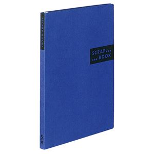 (まとめ) コクヨ スクラップブックS(スパイラルとじ・固定式) A4 中紙40枚 背幅20mm 青 ラ-410B 1冊 [21]