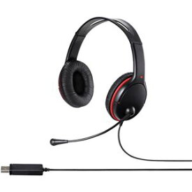 バッファロー（サプライ） 両耳ヘッドバンド式ヘッドセット USB 大型ドライバー搭載 ブラック BSHSHUS300BKZ[21]