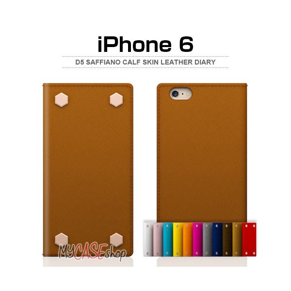 SLG Design iPhone6 D5 Saffiano Calf Skin Leather Diary ベビーピンク　[21] | 雑貨のお店　 ザッカル