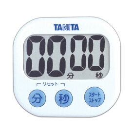(まとめ) タニタ でか見えタイマー ホワイト TD-384WH 1個 【×10セット】[21]