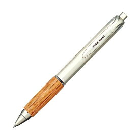 (まとめ) 三菱鉛筆 ゲルインクボールペン ピュアモルト ノック式 0.5mm 黒 (軸色：ナチュラル) UMN515.70 1本 【×20セット】[21]