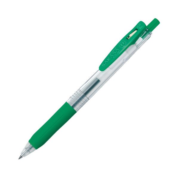 (まとめ) ゼブラ ゲルインクボールペン サラサクリップ 0.4mm 緑 JJS15-G 1本 【×100セット】[21]