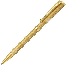 日本製 ハンドメイド ボールペン/文房具 【金箔格子 金色】 クロスタイプ 芯：0.7mm 美濃和紙 友禅紙 文具 オフィス用品[21]