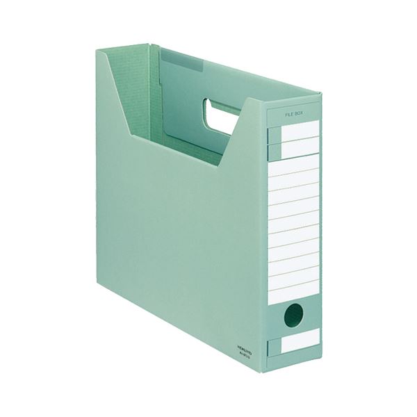 (まとめ) コクヨ ファイルボックス-FS(Dタイプ) A4ヨコ 背幅75mm 緑 A4-SFD-G 1セット(5冊)  [21]