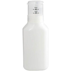 詰め替えボトル 600ml ホワイト 5個セット シール付き 押して計量 液体洗剤 柔軟剤 漂白剤 洗濯用品 ランドリー用品[21]