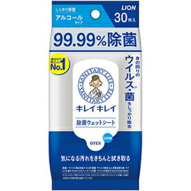 ライオン キレイキレイ 99．99％ 除菌ウェットシートアルコールタイプ30枚