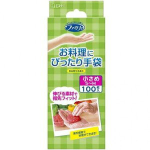 エステー ファミリー お料理手袋 SMサイズ半透明 100枚