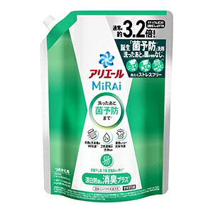 P&G アリエール ミライ 消臭プラス つめかえ用 超ジャンボサイズ920G