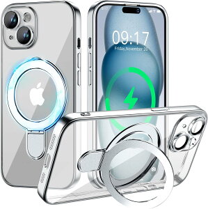 iPhone 17 �P�[�X iPhone 17e/16e 17 Pro 16Pro iPhone 16/15/14/13 �V���[�Y �J�o�[ �B���X�^���h ���C�P�[�X HaloLock�t�� MagSafe�ƌ݊��� ���� �R�p�O���[�h�̕ی� �Ռ��z���R�[�i�[ �X�^���h�@�\