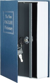 辞書型金庫 隠し金庫 本型金庫 ダイヤル式 暗証番号ボックス &セーフティーボックス キーロック パッドロッカーセキュリティ 財布 貴重品 収納ボックス ブックセーフティボックス 本棚に溶け込む 貯金箱/パスワード箱大人用子供用家庭用大容量