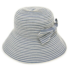洗えるハット レディース [メール便可] 帽子 夏春 折りたたみ UVカット つば広 リボン サイズ調整 洗えてたためるデニム風テープハット