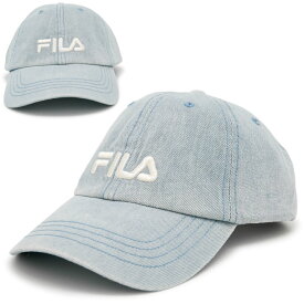キャップ FILA [メール便可] 帽子 レディース 6パネルキャップ キッズ メンズ 春夏 CAP カジュアル FILA(フィラ)コットンデニム6Pキャップ
