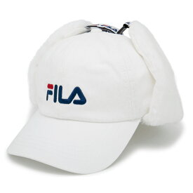 キャップ FILA 冬 帽子 メンズ レディース ドッグイヤーキャップ 防寒対策 スポーツ 【セール品】 FILA(フィラ)ファー耳付きキャップ