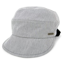 キャスケット 春夏 [メール便可] 帽子 レディース 手洗い可能 UV対策 サイズ調整 吸湿速乾Stripeキャスケット