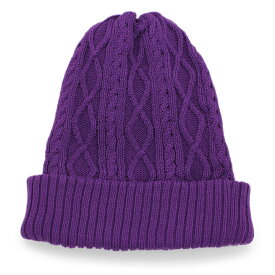 ニット帽 メンズ [メール便可] 帽子 スキー スノボ 防寒 レディース 秋冬 厚手 ワッチキャップ ケーブル編みリブニットキャップ [Zn]