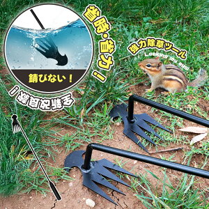 \即納/【10%OFFクーポ】雑草除去ツール 草取り 道具 立ったまま 除草スコップ 雑草ブラシ 除去ツール 草抜き 草削ブレード 雑草取り器具 隙間から 根こそぎ除草ツール 雑草抜き 道具 ハン