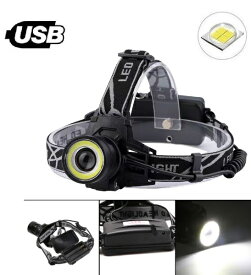 ヘッドライト 充電式 LED 最強ルーメン 10000ルーメン LEDヘッドライト ヘッドランプ 作業灯 ワークライト USB充電 登山 釣り アウトドア ヘルメット対応 防水 明るい 防水 ランタン