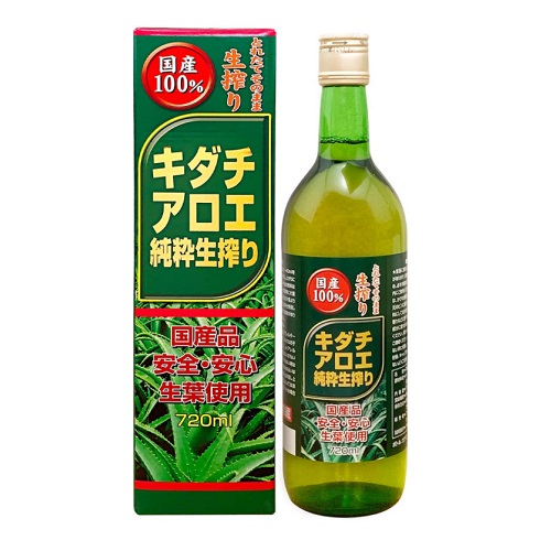 ■ 国産 日本製 無農薬  ユウキ製薬 キダチアロエ 純粋生搾り 720ml