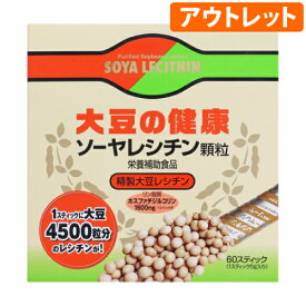 【期限間近のため特価販売】ソーヤレシチン顆粒 300g(5g×60スティック)[アウトレット]（賞味期限：2024年7月まで）