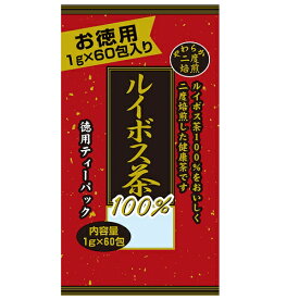 [ユウキ製薬]徳用二度焙煎ルイボス茶 1g×60包