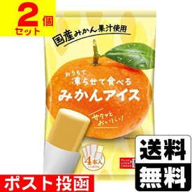 ■ポスト投函■おうちで凍らせて食べるみかんアイス 70g×4本入【2個セット】