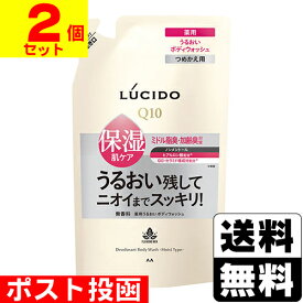 ■ポスト投函■[マンダム]ルシード 薬用デオドラント ボディウォッシュ うるおいタイプ 詰替え 380ml【2個セット】