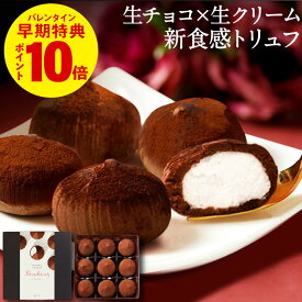 ＼P10倍 レビュー高評価4.7以上／ バレンタイン チョコ 2026 チョコレート ギフト スイーツ 生チョコ トリュフ シャンティ ショコラ 9個入 1箱/2箱 送料無料 おしゃれ 誕生日 プレゼント アイス としても