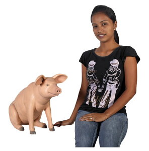 䂩ȓ؂()BR / Sitting Pig SmallFRP ϐ y  Oph K[ft@j`[ u CeA IuWF 